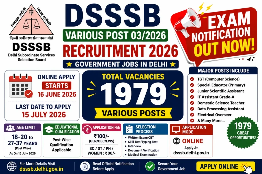 dsssb various post image