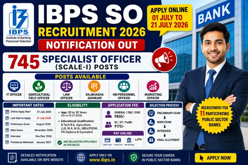 IBPS SO Recruitment 2026