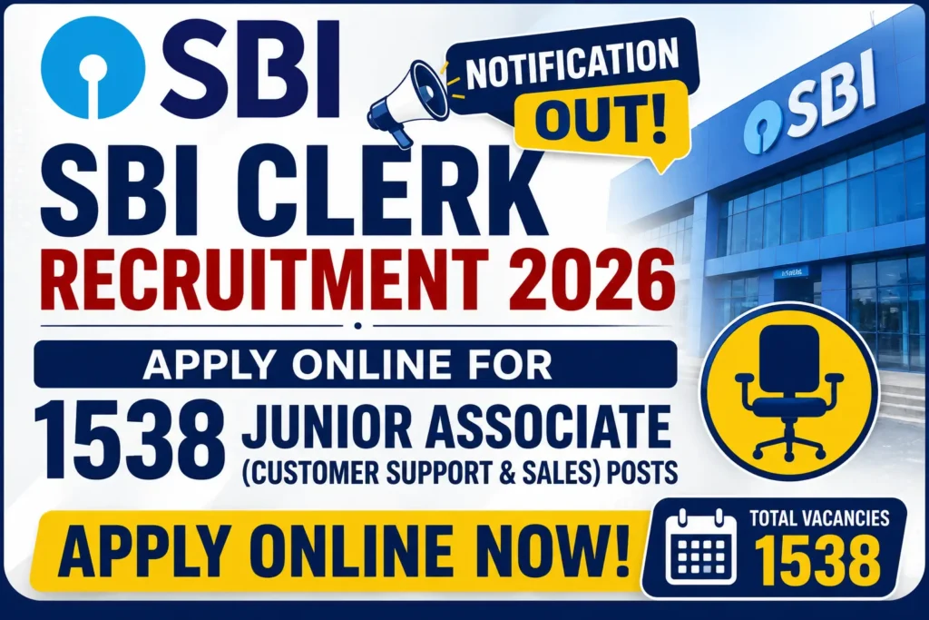 SBI Clerk Recruitment 2026