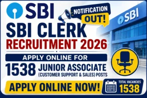 SBI Clerk Recruitment 2026